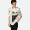 Chemise imprimée en soie