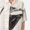 Chemise imprimée en soie