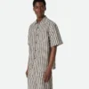 Chemise à rayures en coton et lin Chemise à rayures en coton et lin