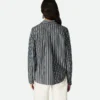 Chemise à rayures en coton et lin Chemise à rayures en coton et lin