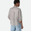 Chemise à rayures en coton et lin Chemise à rayures en coton et lin