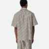 Chemise à rayures en coton et lin Chemise à rayures en coton et lin