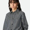 Chemise à rayures en coton et lin Chemise à rayures en coton et lin