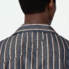 Chemise à rayures en coton et lin Chemise à rayures en coton et lin
