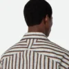 Chemise à rayures en coton et lin Chemise à rayures en coton et lin