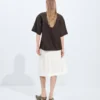 Culotte en toile de coton compacte