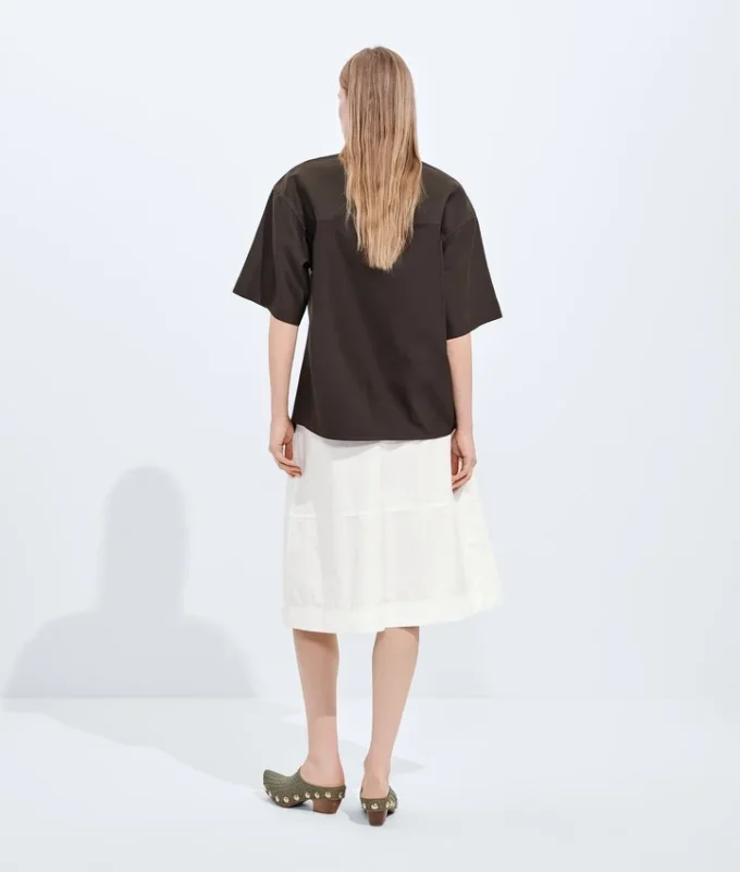 Culotte en toile de coton compacte