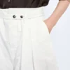 Culotte en toile de coton compacte