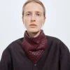 Foulard en cuir Intrecciato