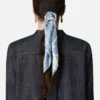 Foulard en soie « Carte postale italienne »