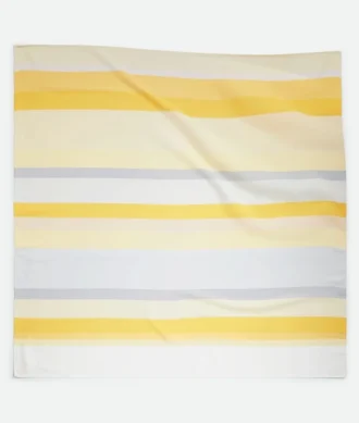 Foulard en twill de soie rayé Foulard en twill de soie rayé