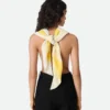Foulard en twill de soie rayé