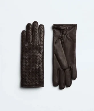 Gants en cuir Intrecciato