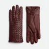 Gants en cuir Intrecciato