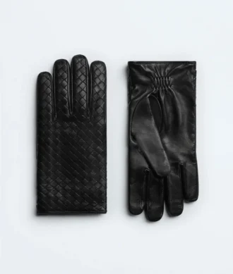 Gants en cuir Intrecciato