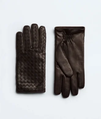 Gants en cuir Intrecciato