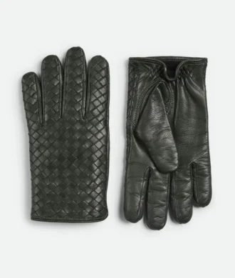 Gants en cuir Intrecciato