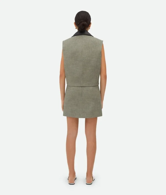 Gilet en coton chiné Gilet en coton chiné