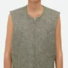 Gilet en coton chiné Gilet en coton chiné