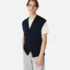 Gilet en laine côtelée Gilet en laine côtelée