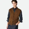 Gilet en laine côtelée Gilet en laine côtelée