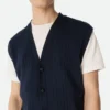 Gilet en laine côtelée Gilet en laine côtelée