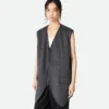 Gilet en laine double face