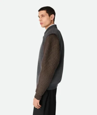 Gilet en laine double face