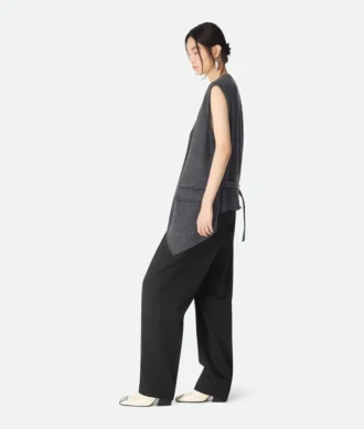 Gilet en laine double face