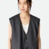 Gilet en laine double face