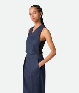 Gilet en laine mélangée