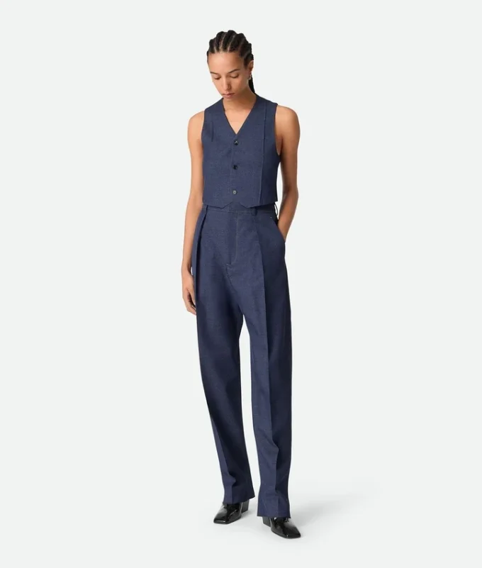 Gilet en laine mélangée