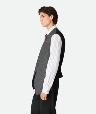 Gilet en laine Prince de Galles