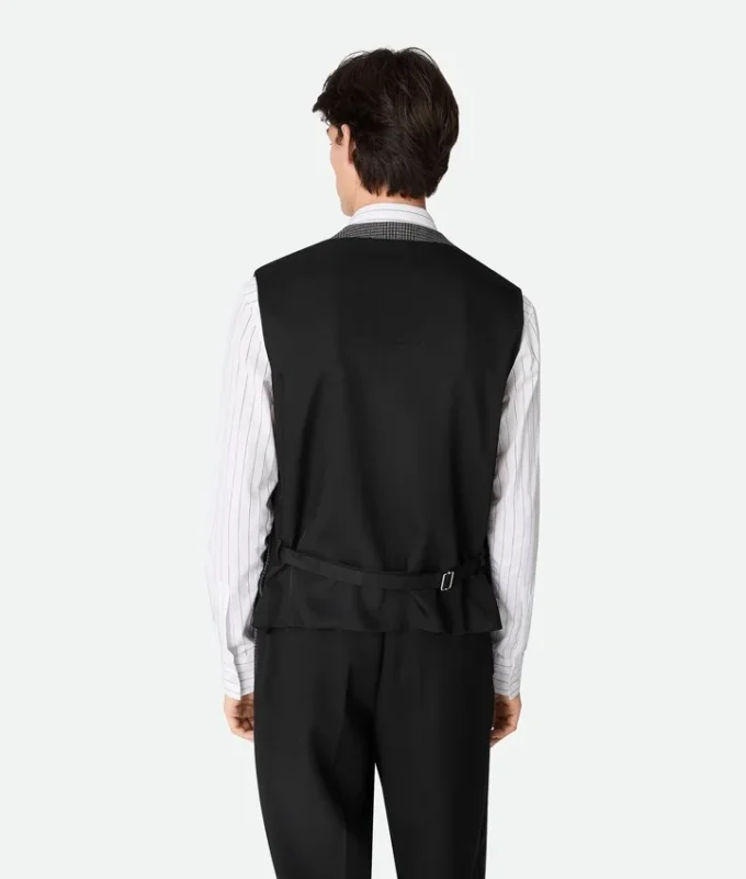 Gilet en laine Prince de Galles