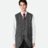Gilet en laine Prince de Galles