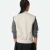 Gilet en twill de soie et coton