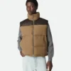 Gilet matelassé en popeline givrée Gilet matelassé en popeline givrée