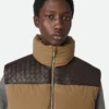 Gilet matelassé en popeline givrée Gilet matelassé en popeline givrée