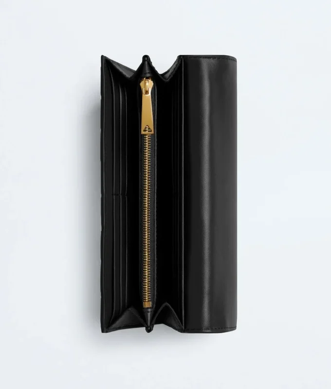 Grand portefeuille à rabat Intrecciato