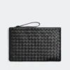 Grande pochette plate Intrecciato