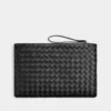Grande pochette plate Intrecciato