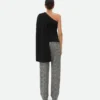 Haut en crêpe de laine et viscose