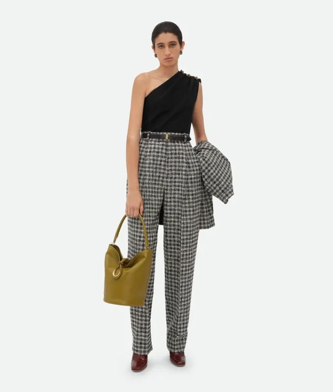 Haut en crêpe de laine et viscose