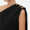 Haut en crêpe de laine et viscose