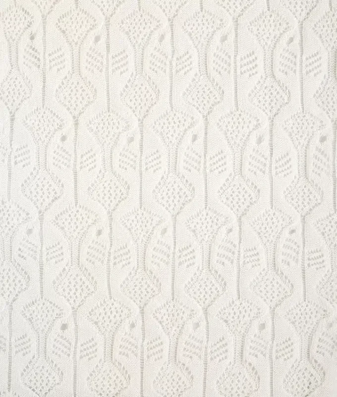 Haut en dentelle de coton et de soie