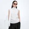 Haut en satin de soie Stretch