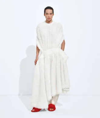 Haut fluide en soie et viscose