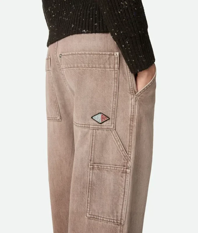 Jean cargo marron