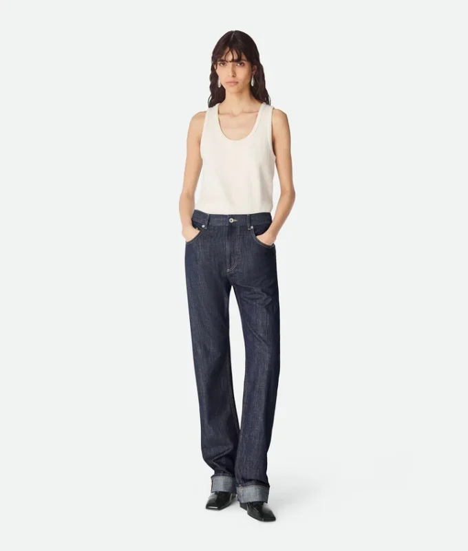 Jean droit indigo Jean droit indigo