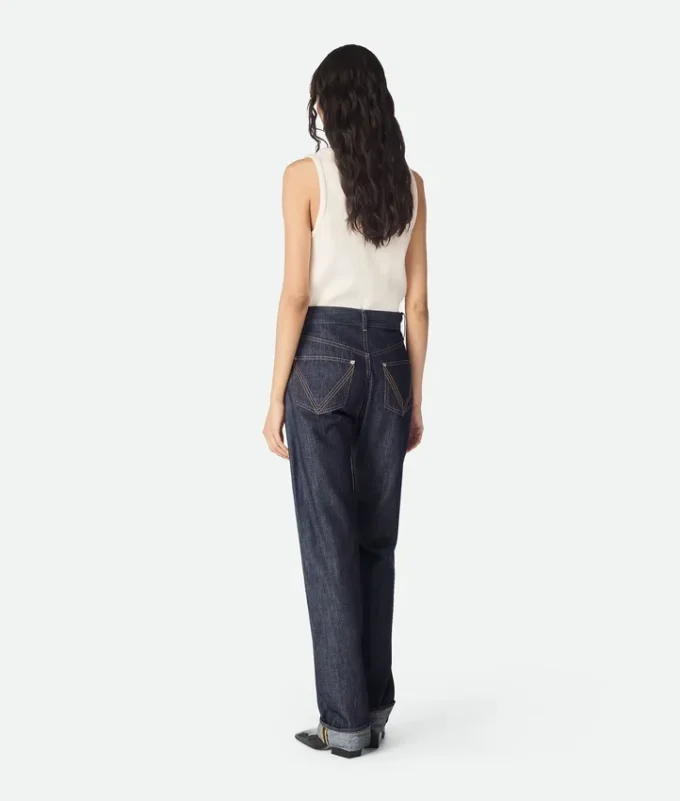 Jean droit indigo Jean droit indigo
